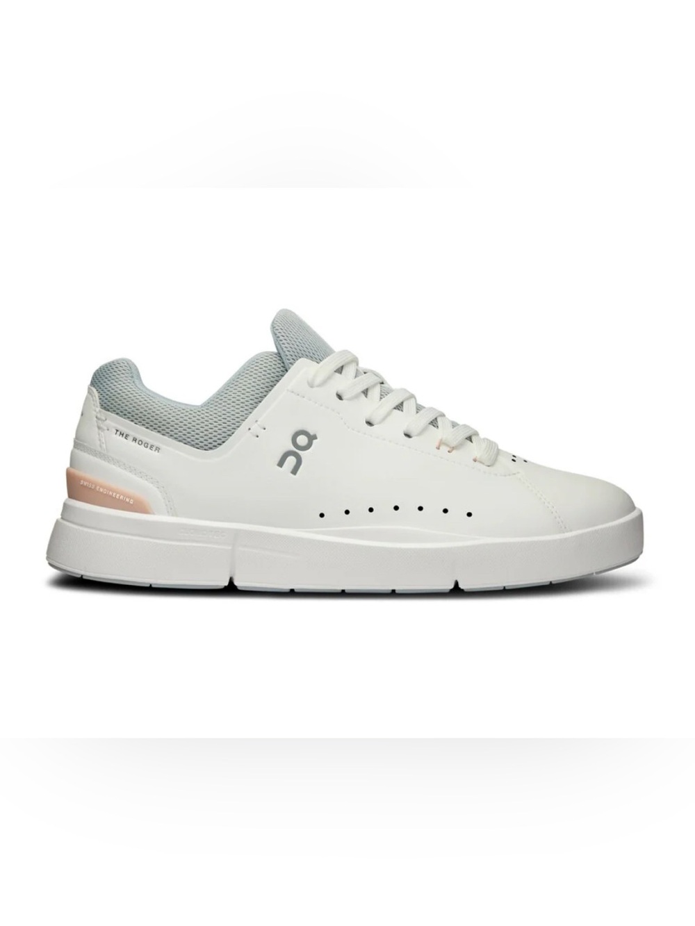 On Cloud THE ROGER Advantage White Rosehip Shoes Women's Sizes 10